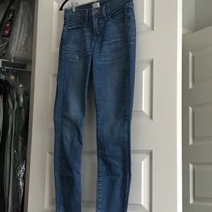 J Crew blue skinny jeans